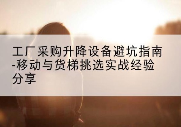 龙川移动式升降机怎么选-工厂采购升降设备避坑指南-移动与货梯挑选实战经验分享